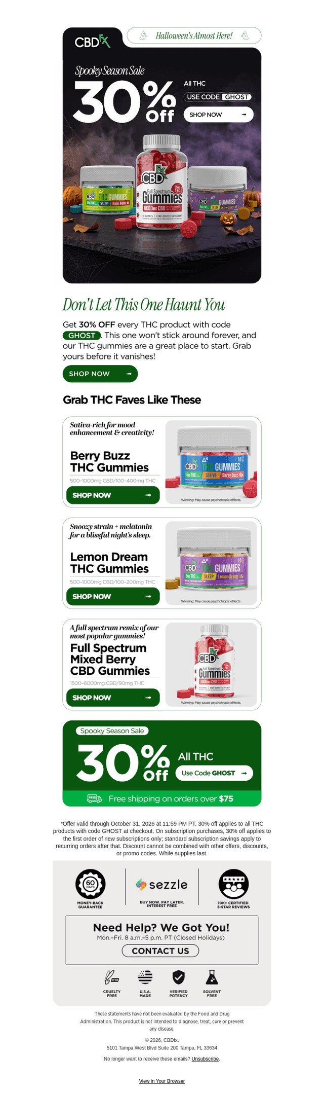 Still 30% OFF all THC, for now 🧙‍♀️