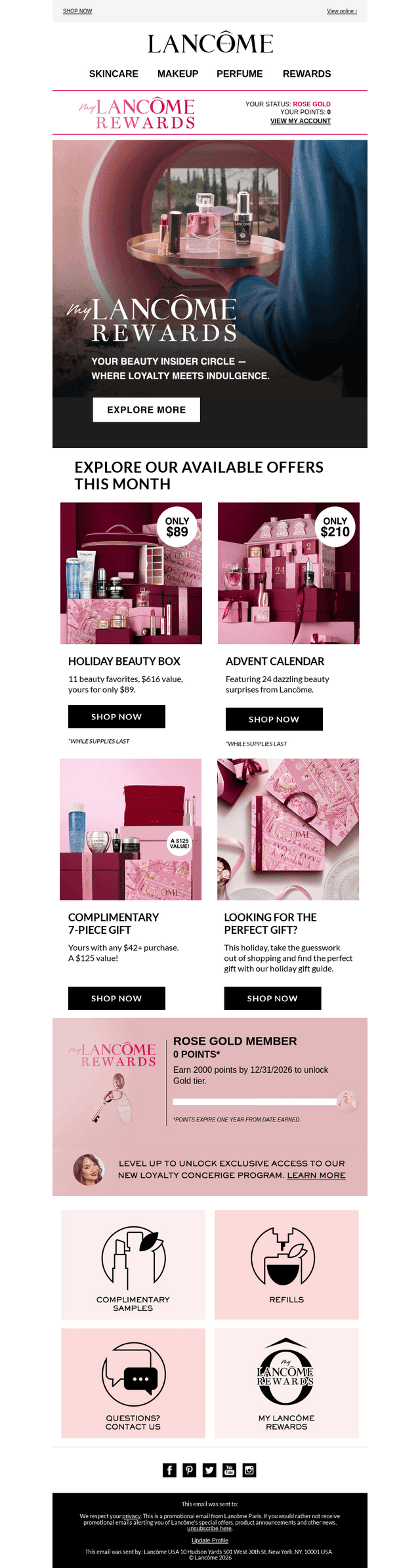 Lancome email from Mon, Oct 19, 2026