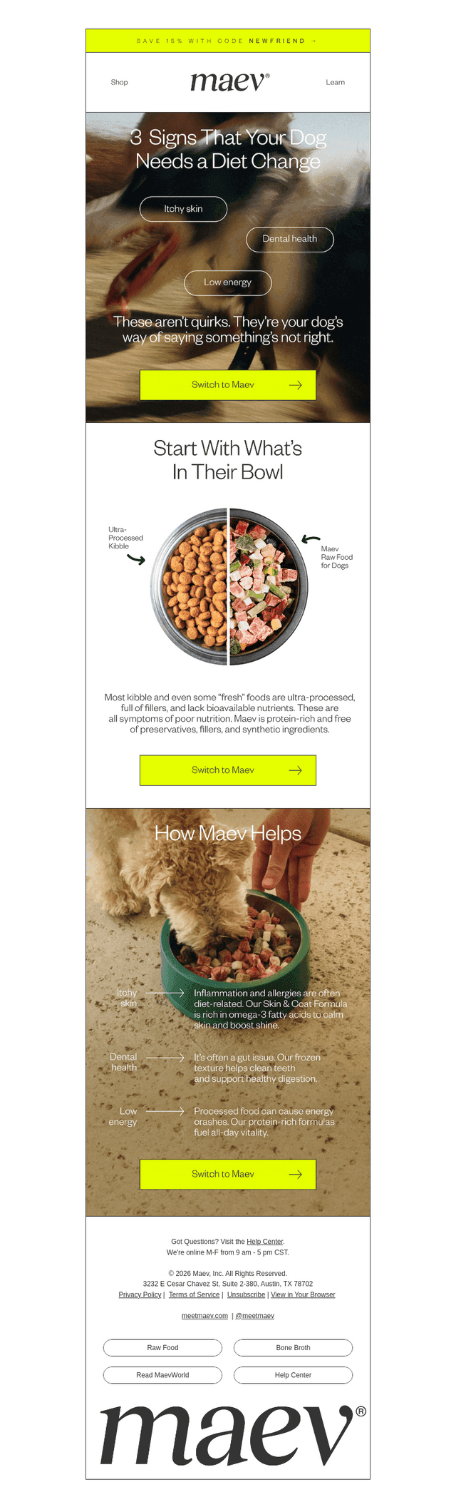 Maev email from Mon, Oct 19, 2026