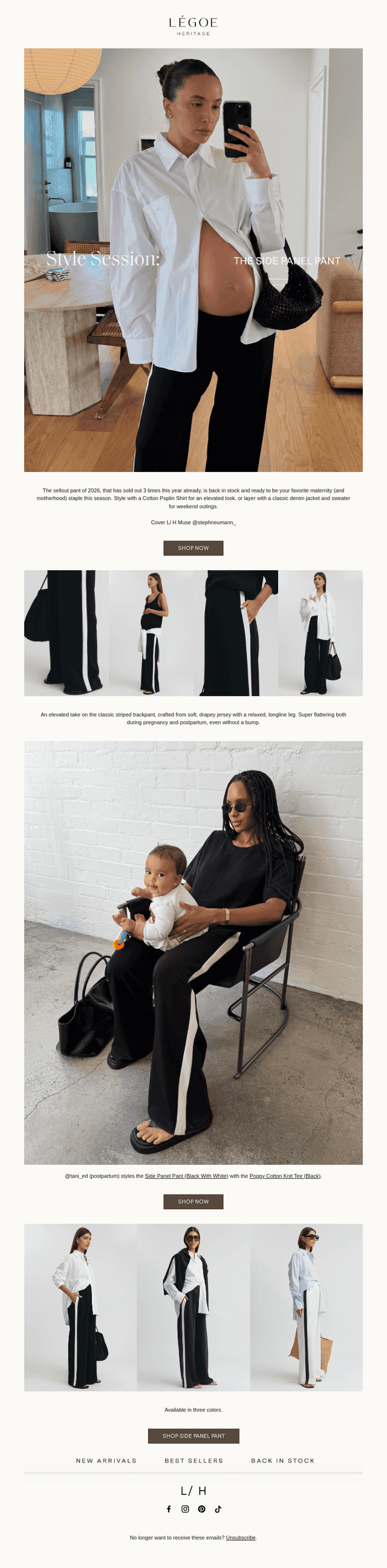 Pregnancy Style Session: The Side Panel Pant