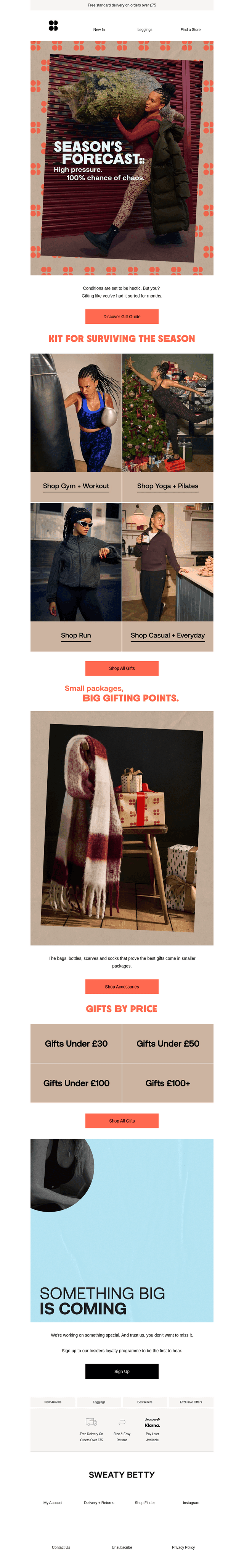 Sweaty Betty email from Mon, Oct 19, 2026
