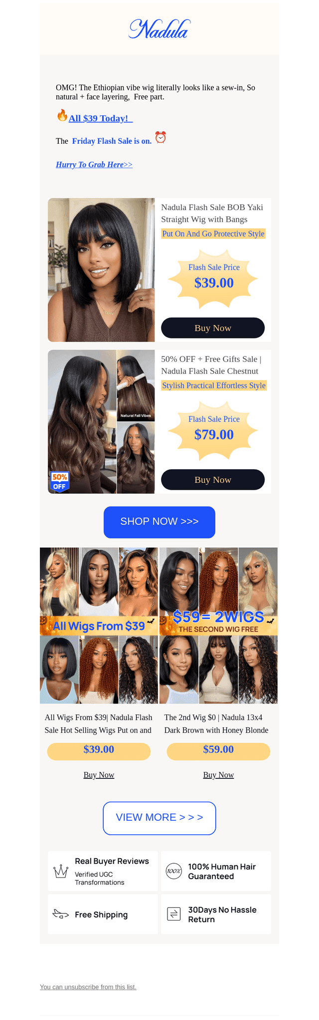 Nadula Hair email from Mon, Oct 19, 2026