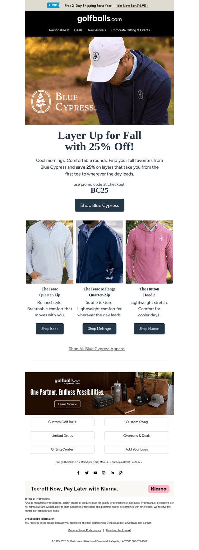 Golfballs email from Mon, Oct 19, 2026