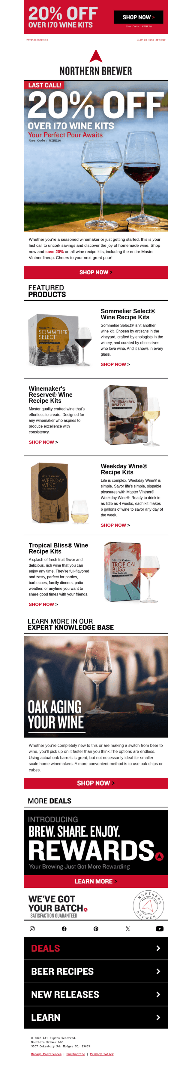 Northern Brewer email from Mon, Oct 19, 2026