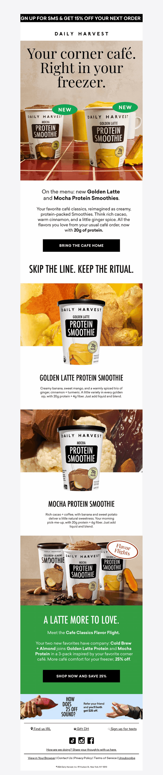 Daily Harvest email from Mon, Oct 19, 2026