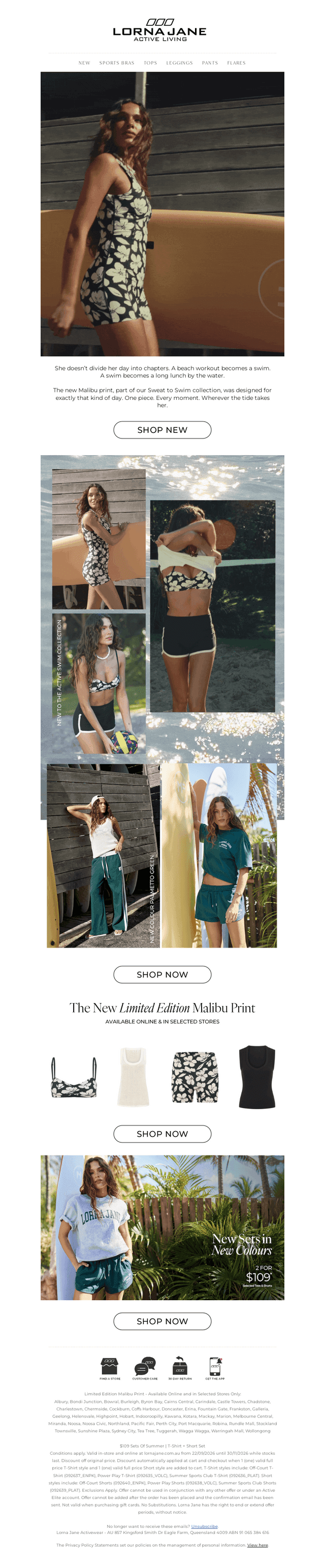 Lorna Jane email from Mon, Oct 19, 2026