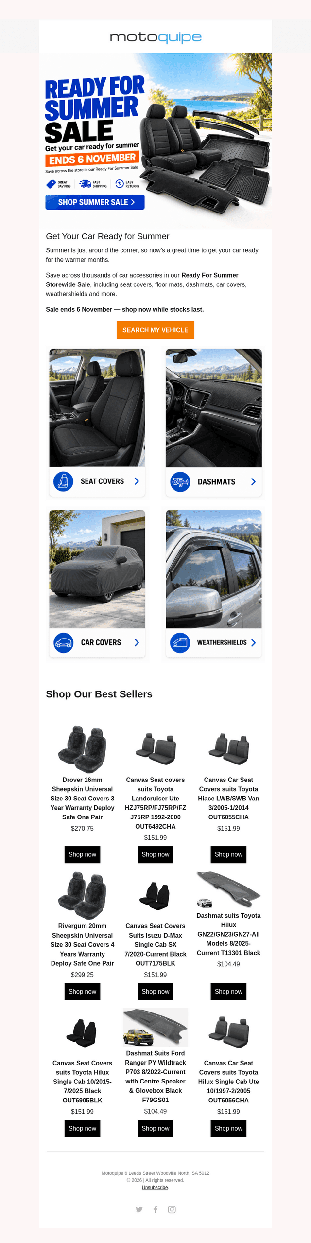 Motoquipe email from Tue, Oct 20, 2026