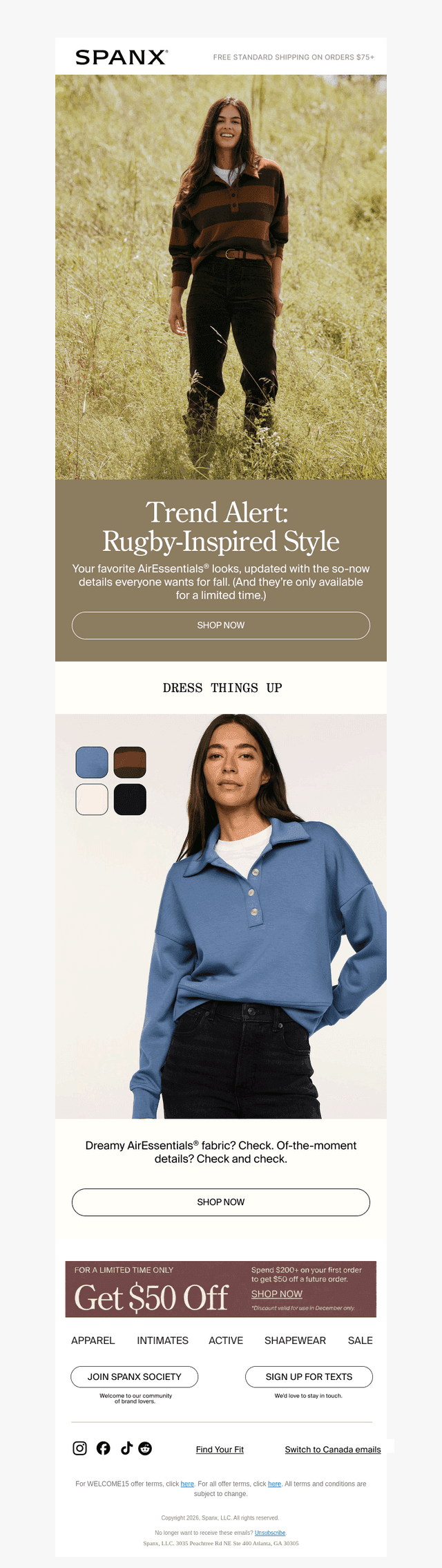 Spanx email from Tue, Oct 20, 2026