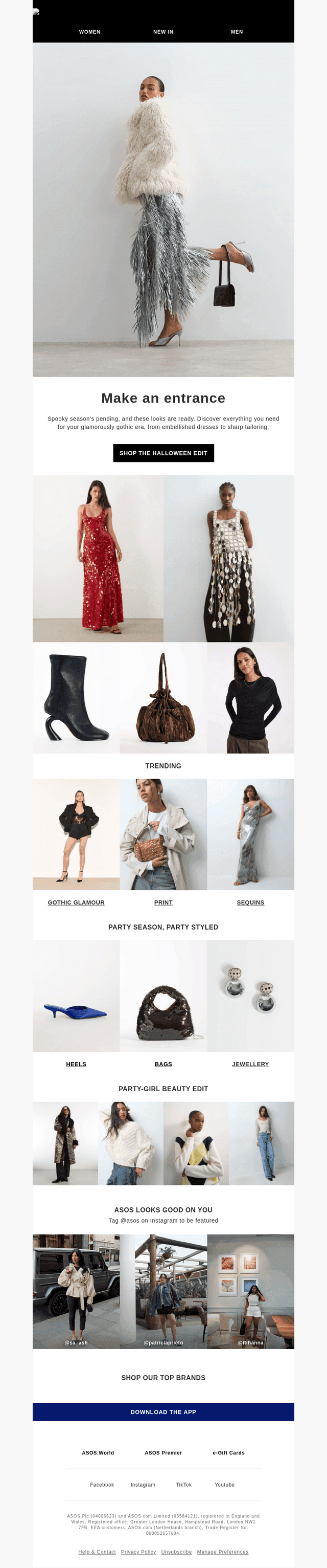 ASOS email from Tue, Oct 20, 2026