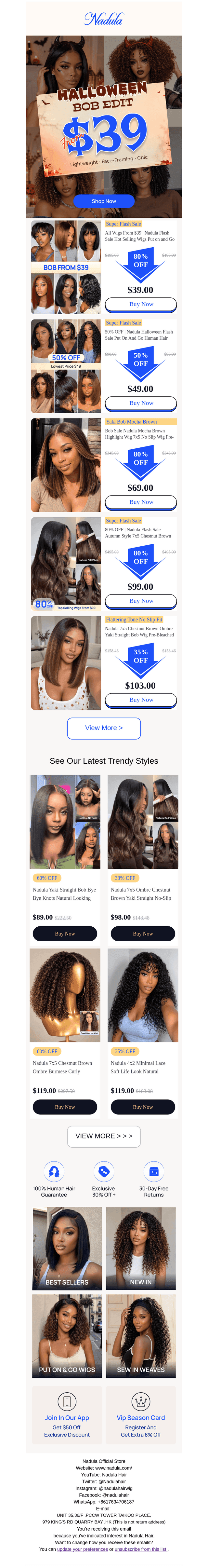 Nadula Hair email from Tue, Oct 20, 2026