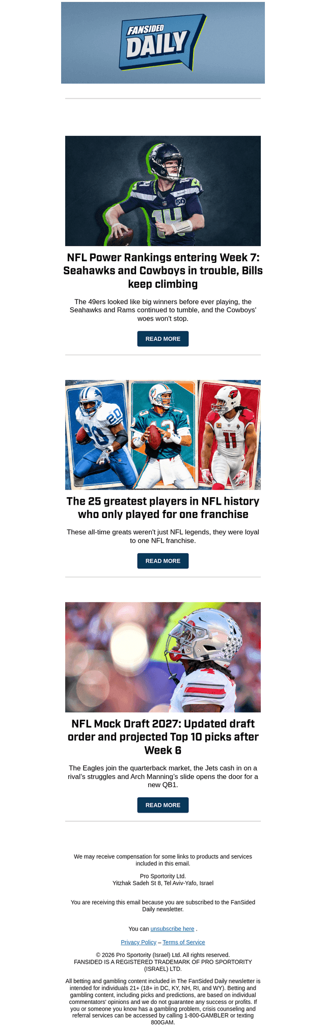 FanSided email from Tue, Oct 20, 2026
