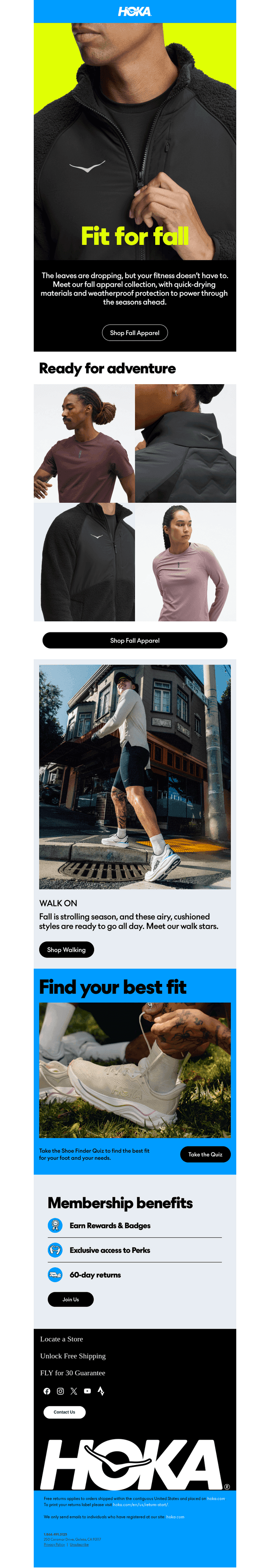 HOKA email from Tue, Oct 20, 2026