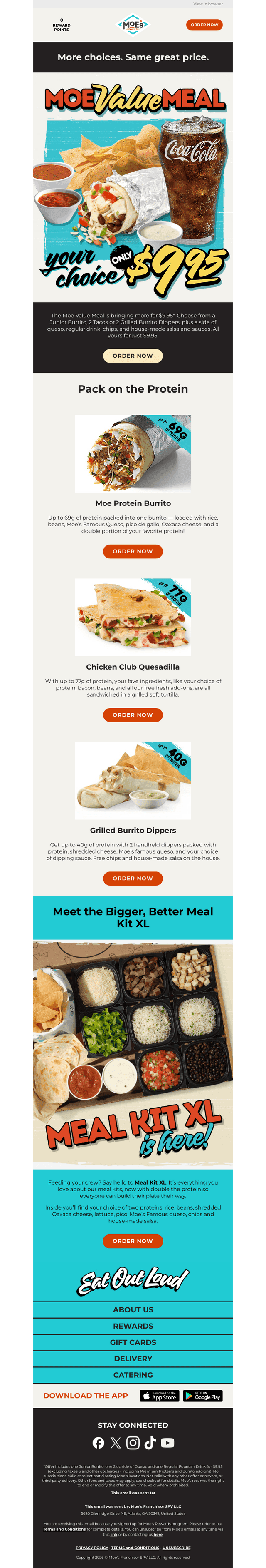 Moe?s Southwest Grill email from Tue, Oct 20, 2026