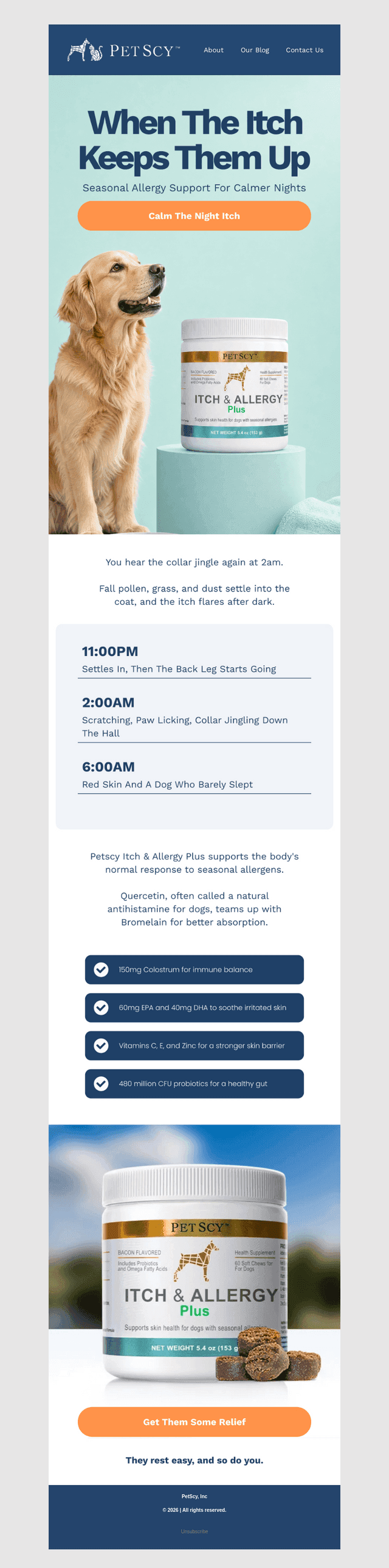 PetScy email from Tue, Oct 20, 2026