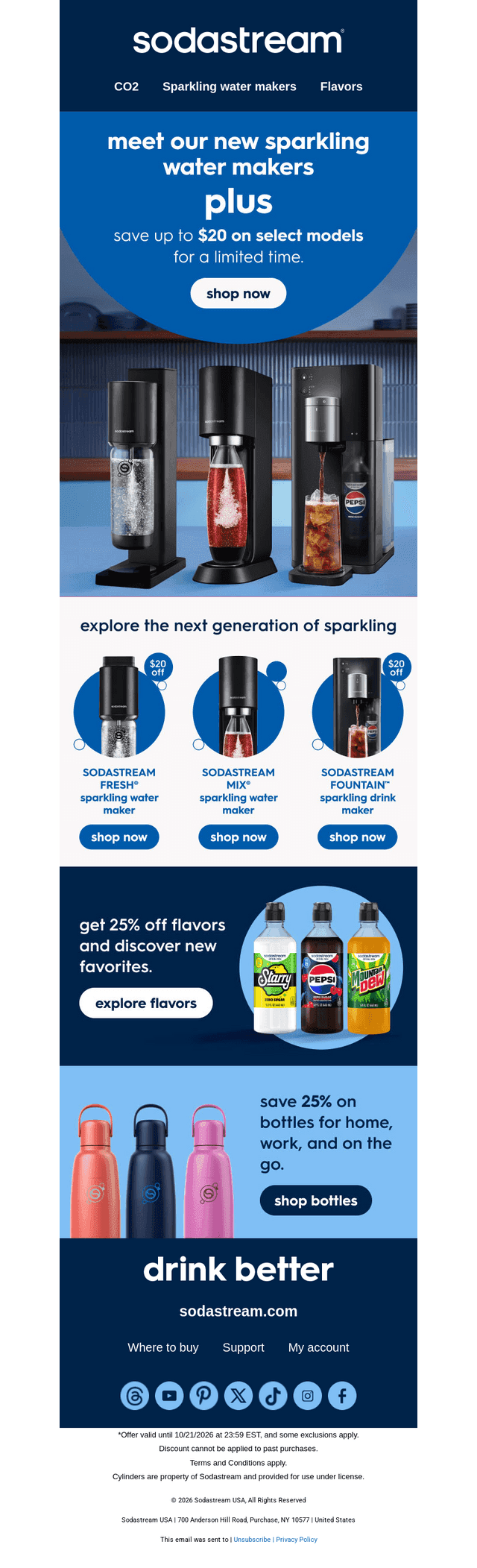 SodaStream email from Tue, Oct 20, 2026
