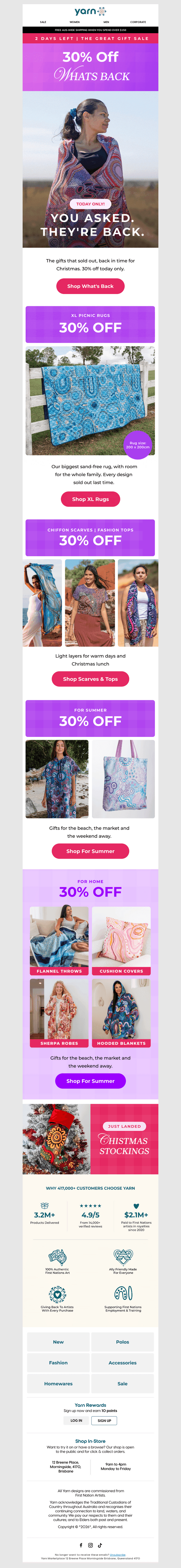 You Asked. They're Back, 30% Off Today