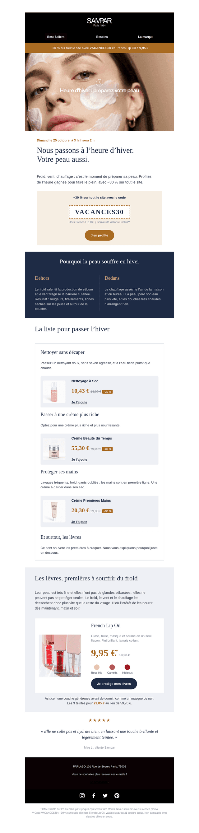 SAMPAR Paris email from Tue, Oct 20, 2026