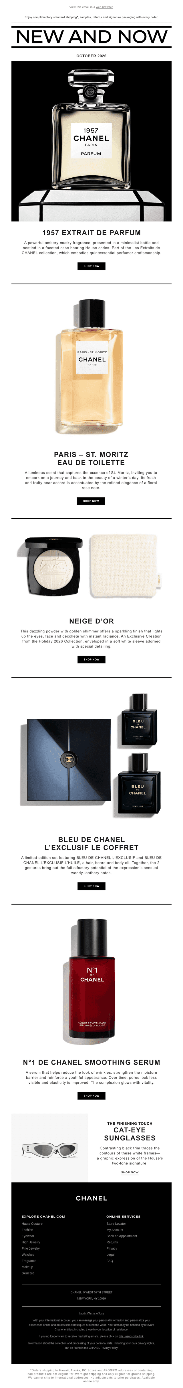 Chanel email from Tue, Oct 20, 2026