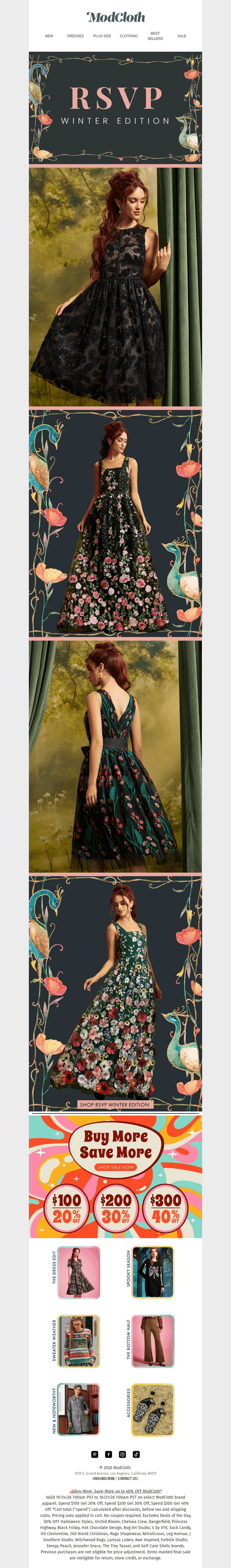 ModCloth email from Wed, Oct 21, 2026