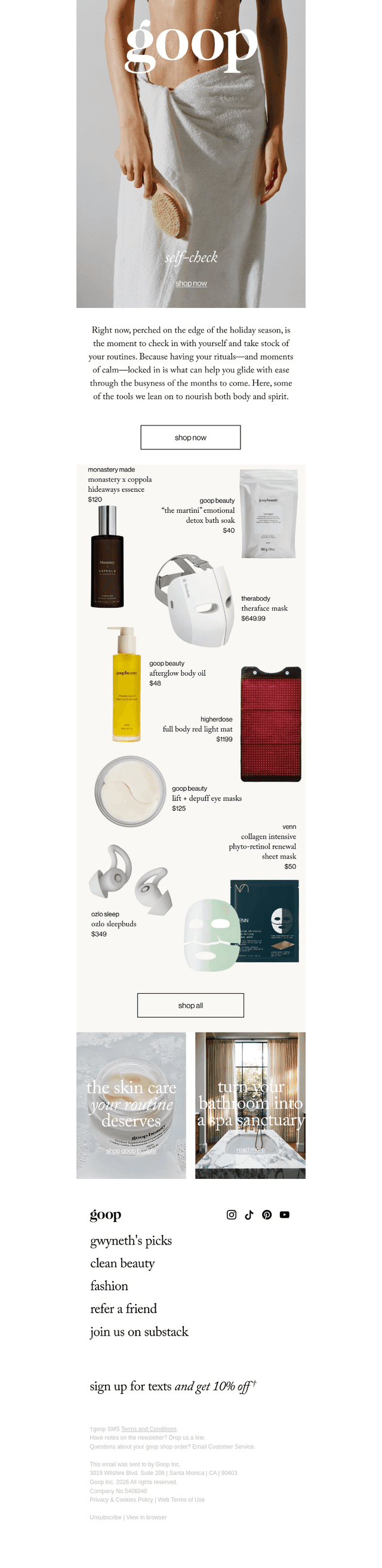 Goop email from Wed, Oct 21, 2026