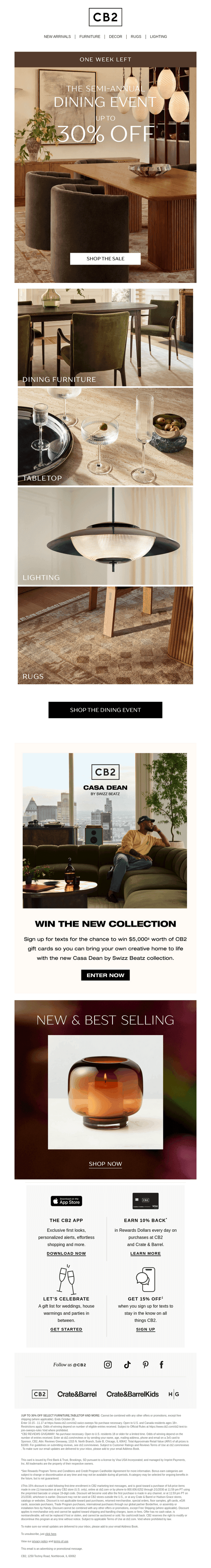 CB2 email from Wed, Oct 21, 2026