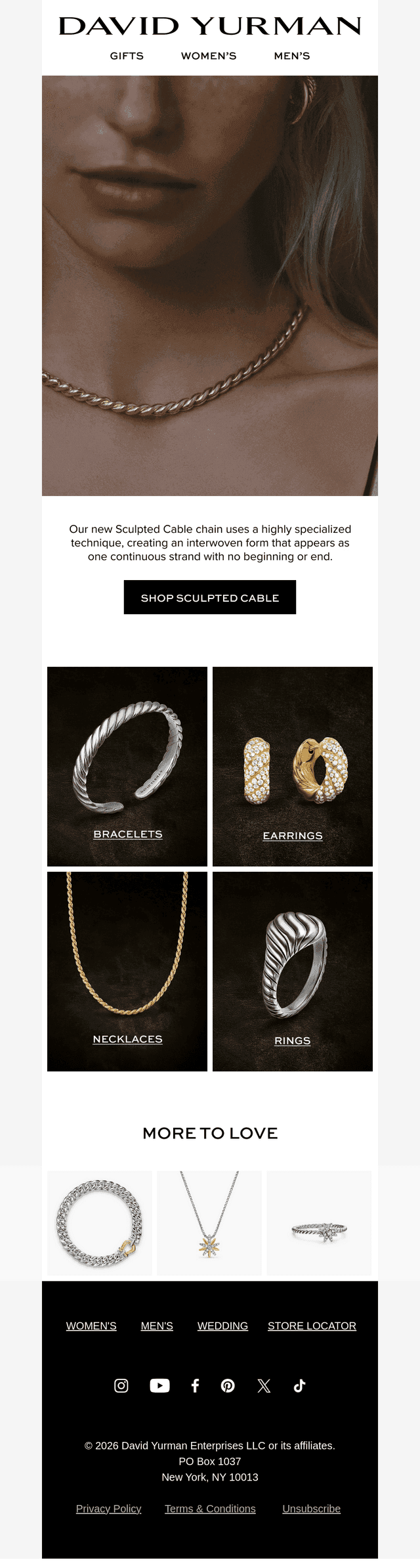 New Sculpted Cable Arrivals