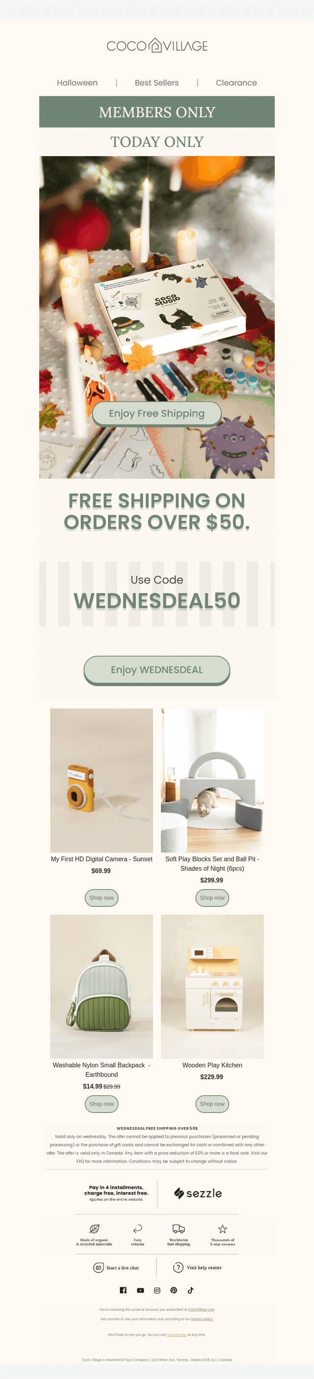 Coco Village email from Wed, Oct 21, 2026