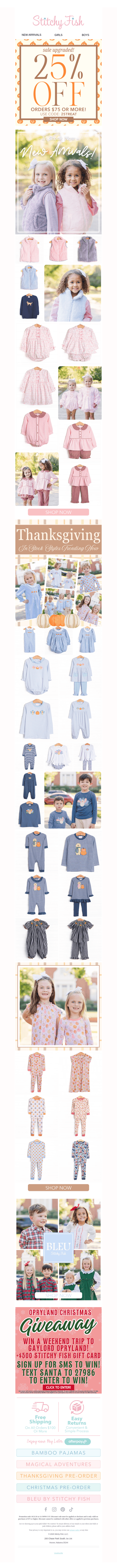 Stitchy Fish email from Wed, Oct 21, 2026