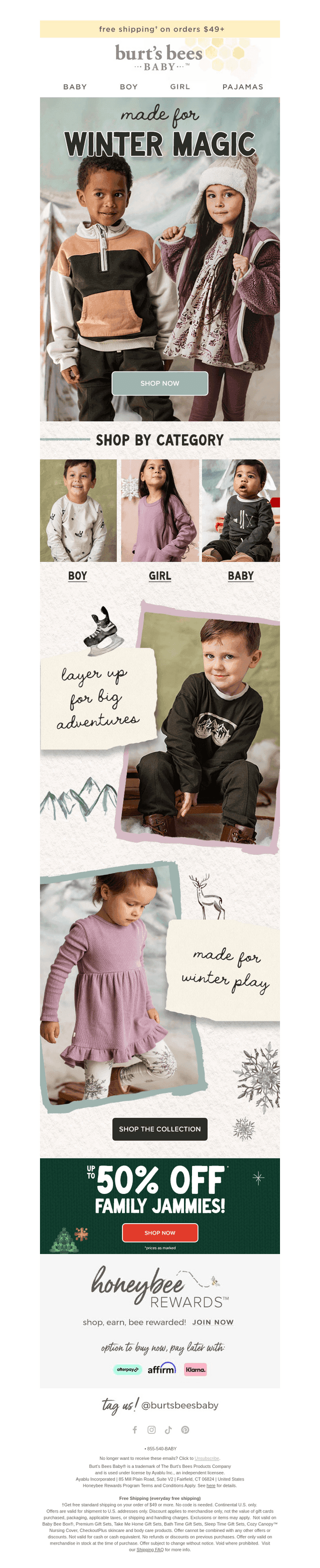 Burt's Bees Baby email from Wed, Oct 21, 2026