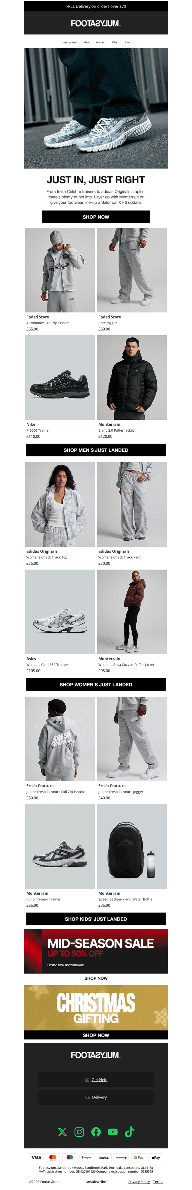 Just in, just right