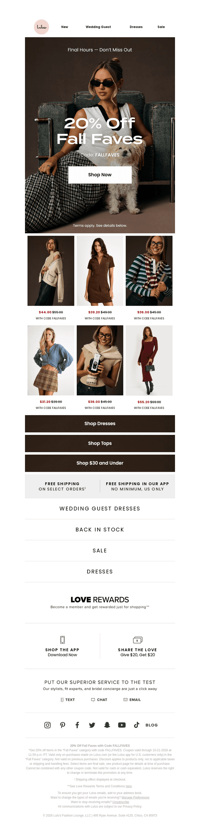 Lulus email from Thu, Oct 22, 2026