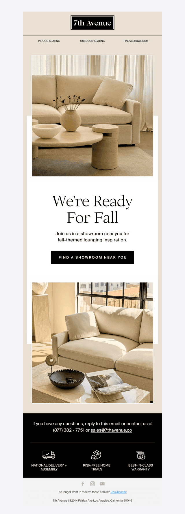7th Avenue email from Thu, Oct 22, 2026