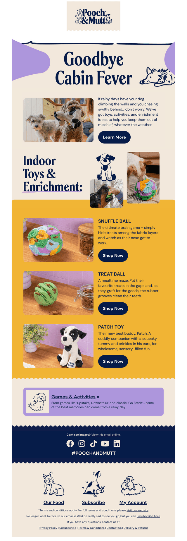 Pooch and Mutt email from Thu, Oct 22, 2026
