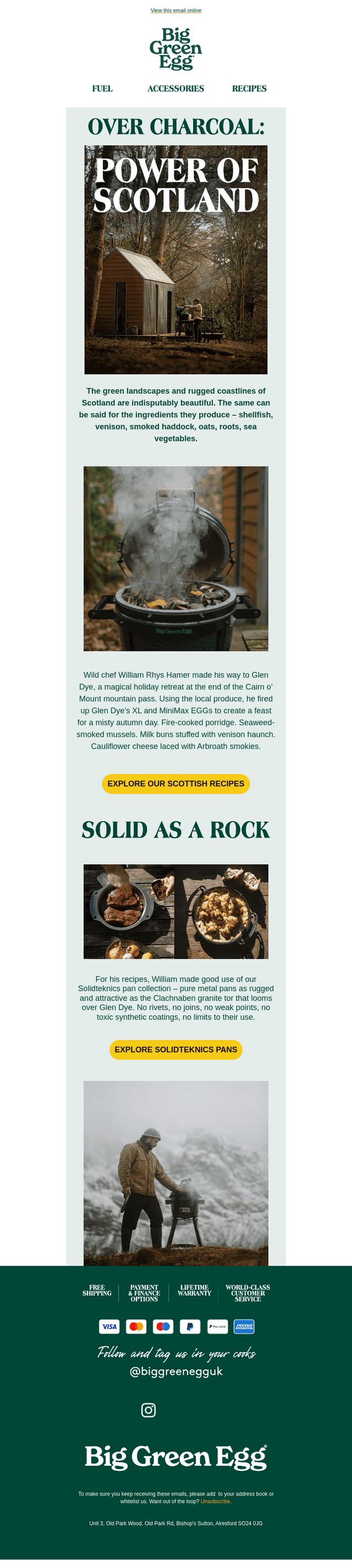 Big Green Egg UK email from Thu, Oct 22, 2026