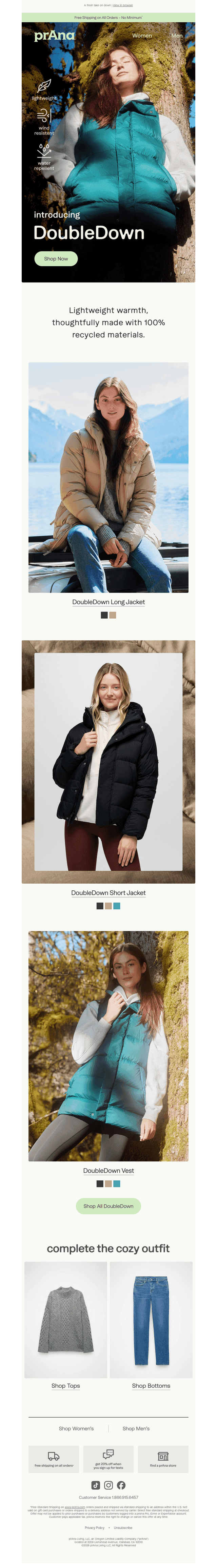 prAna email from Thu, Oct 22, 2026