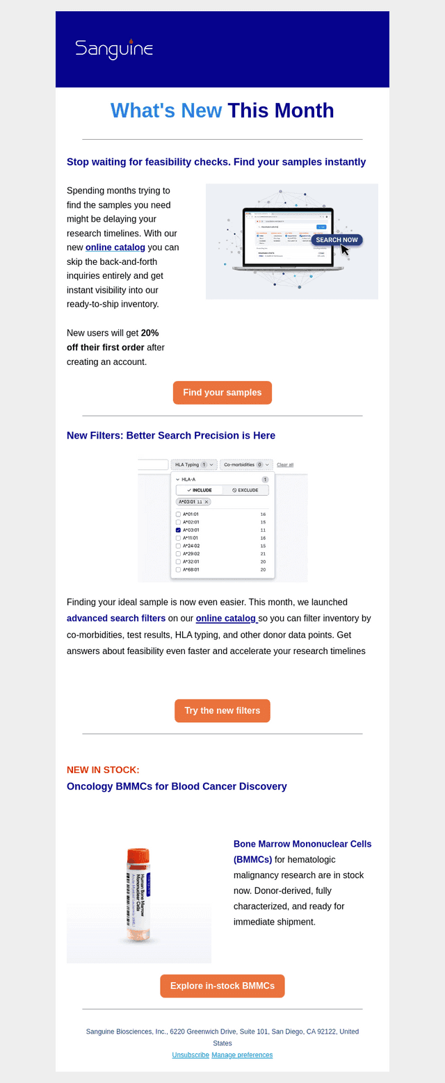 Sanguine email from Thu, Oct 22, 2026