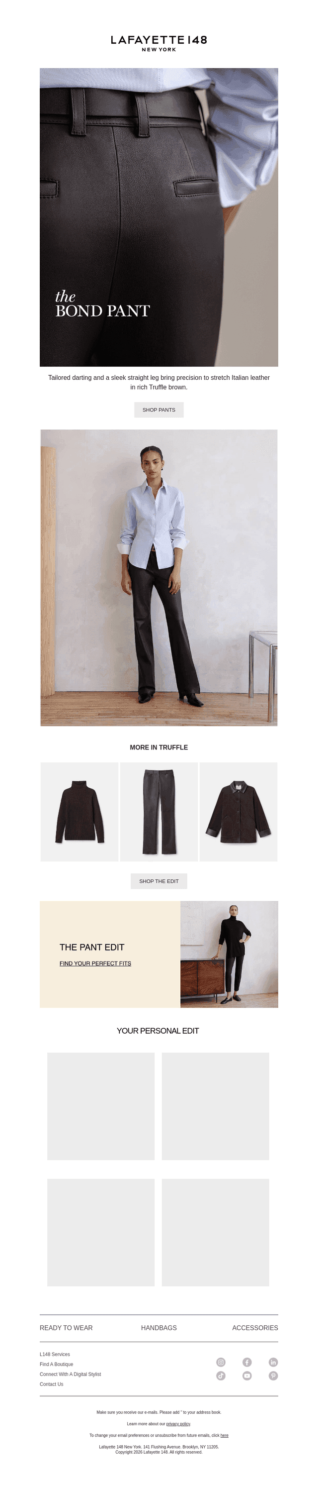 Lafayette 148 New York email from Thu, Oct 22, 2026