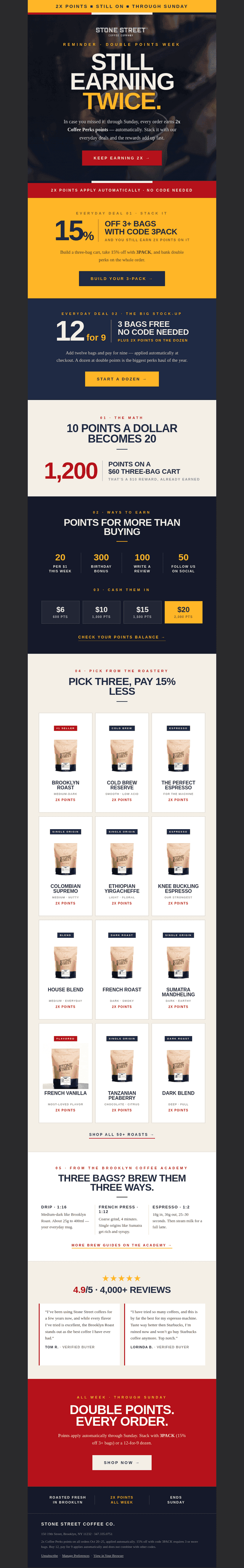 Stone Street Coffee email from Thu, Oct 22, 2026