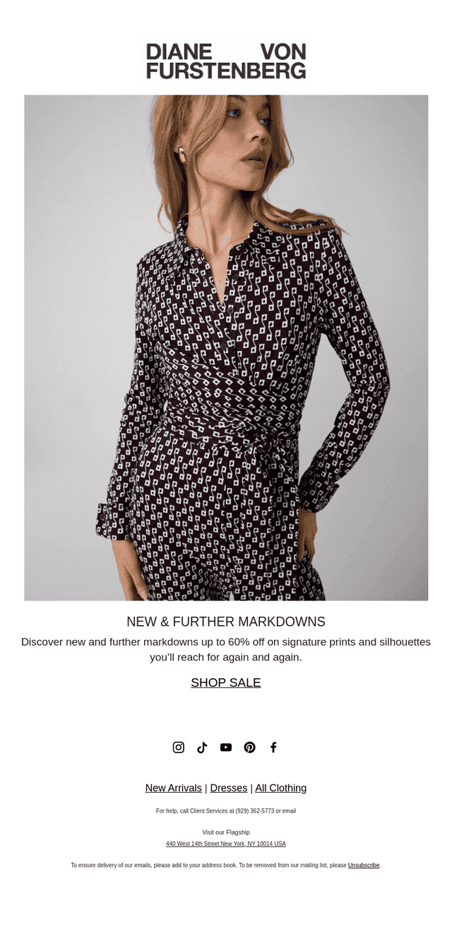 New & Further Markdowns
