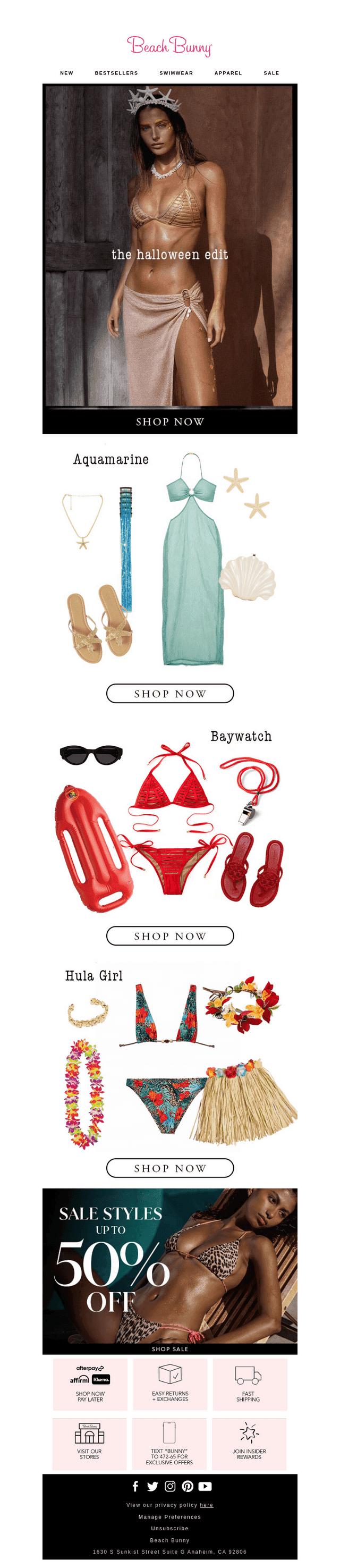Beach Bunny Swimwear email from Thu, Oct 22, 2026