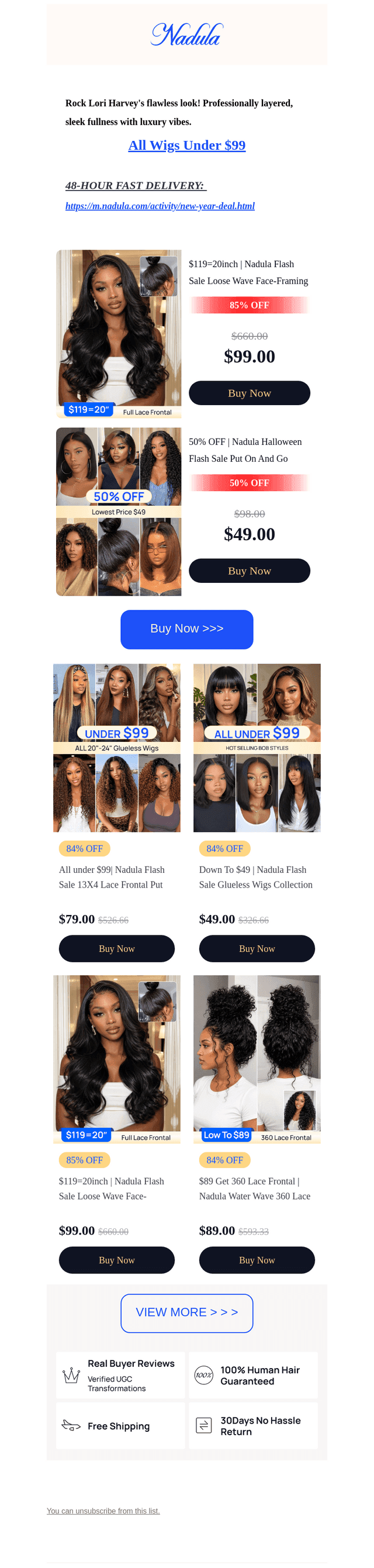 Nadula Hair email from Thu, Oct 22, 2026