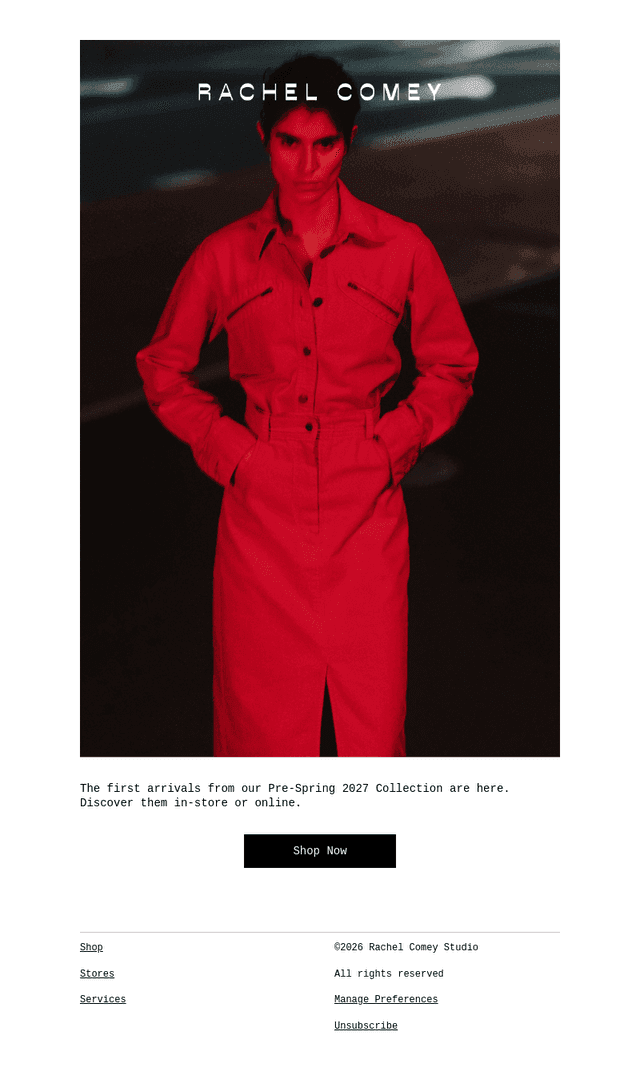 Rachel Comey email from Thu, Oct 22, 2026