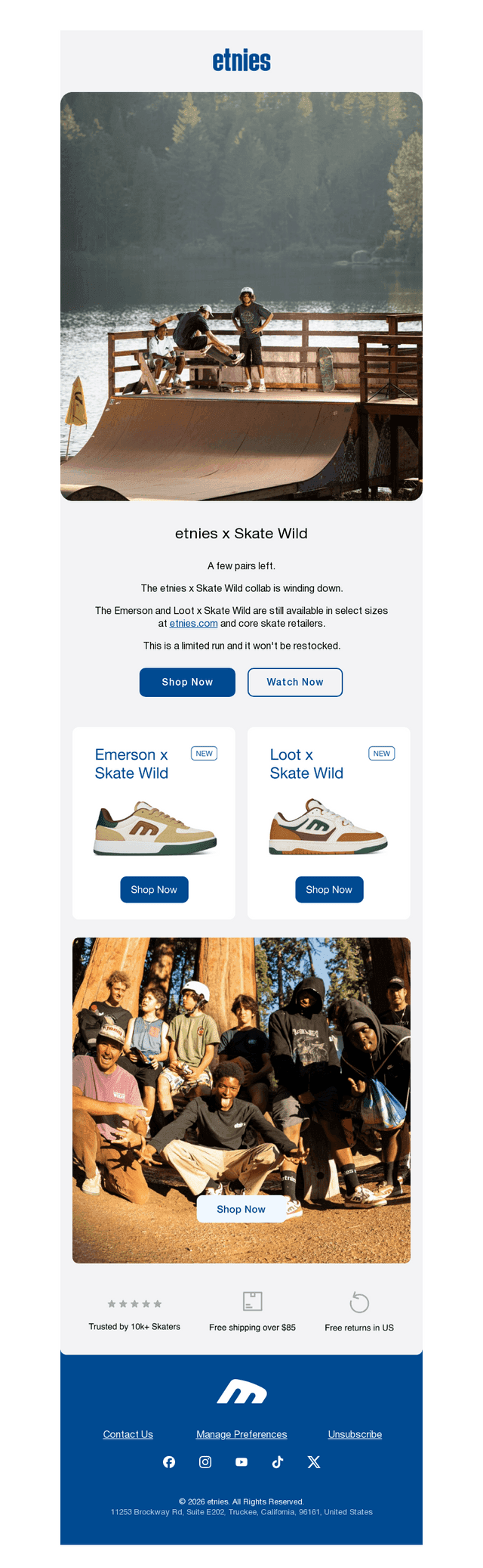Almost gone. The Skate Wild collab.
