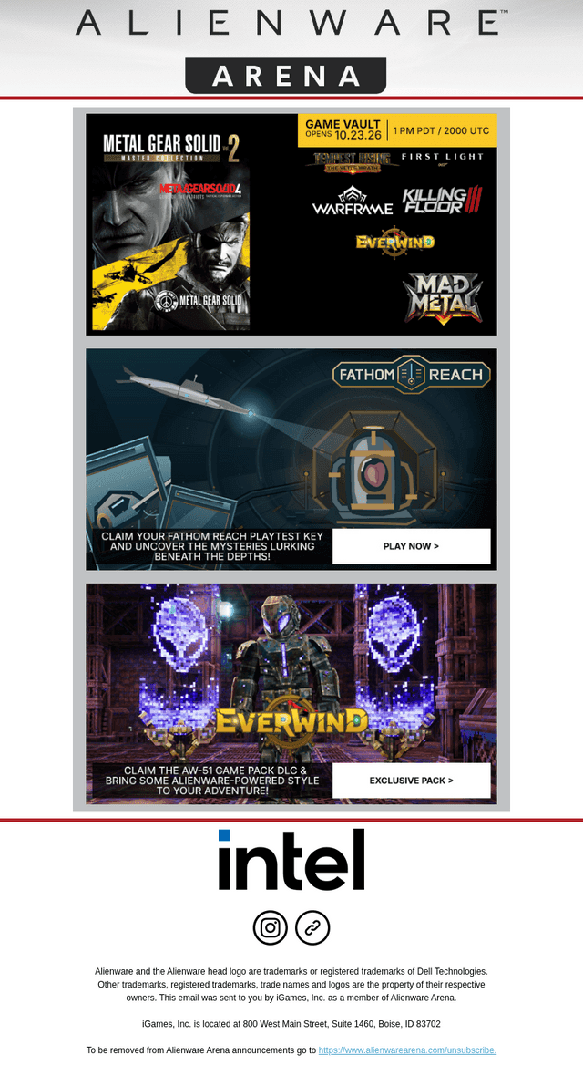 New in the Game Vault this month