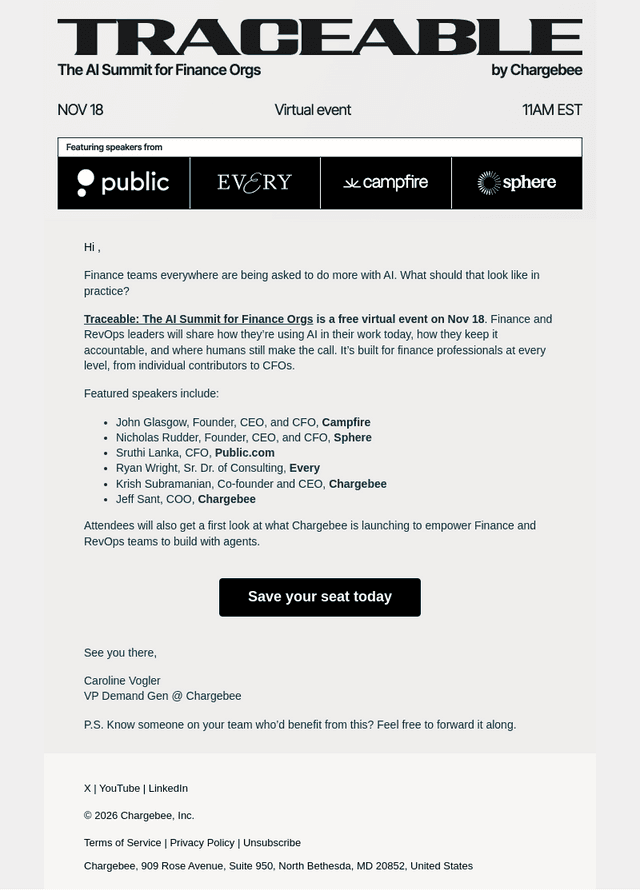 Chargebee email from Thu, Oct 22, 2026
