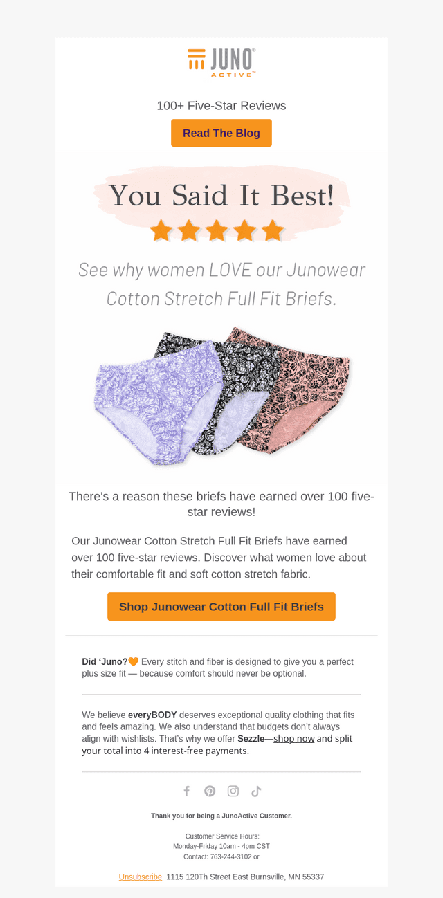 JunoActive email from Thu, Oct 22, 2026