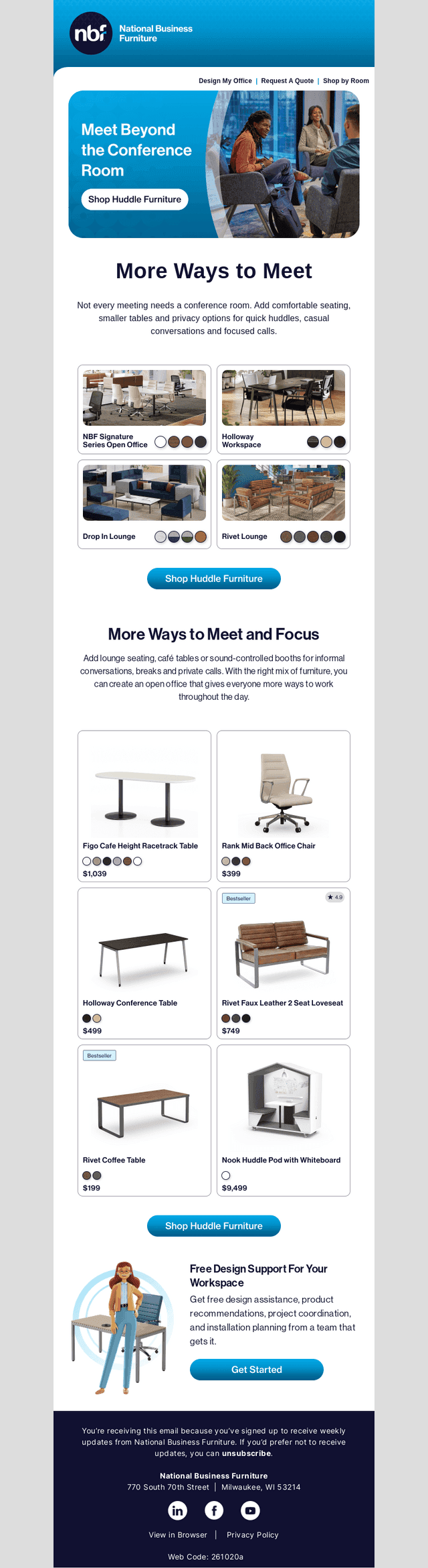 National Business Furniture email from Thu, Oct 22, 2026