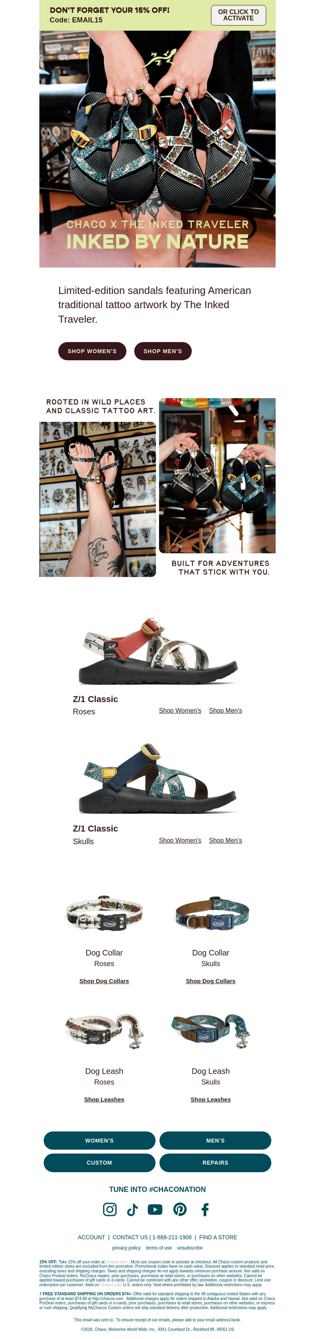 Chaco email from Thu, Oct 22, 2026