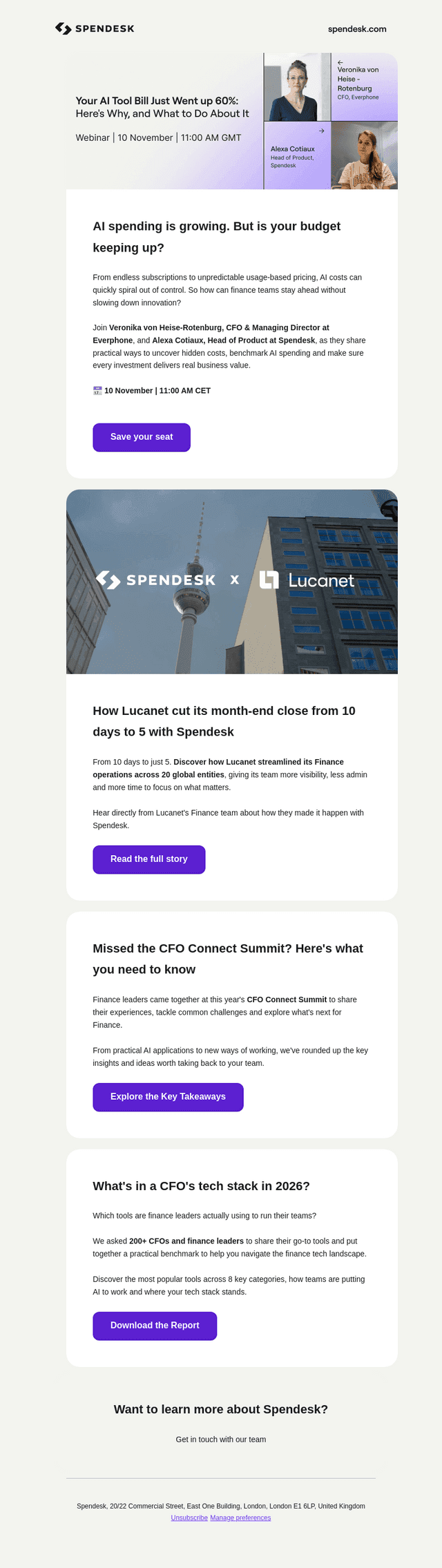 Spendesk email from Thu, Oct 22, 2026