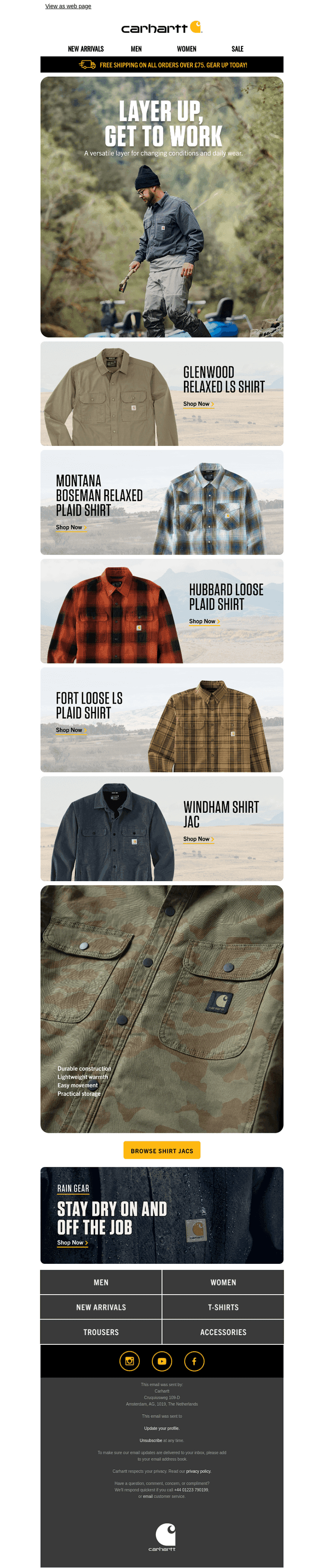 Carhartt email from Thu, Oct 22, 2026